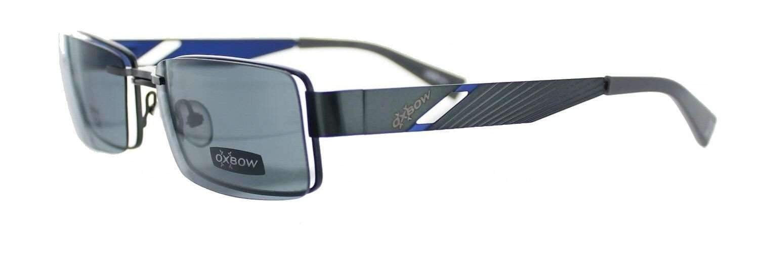 Lunettes Oxbow 354 Bleu Noir & Clip Polarisant